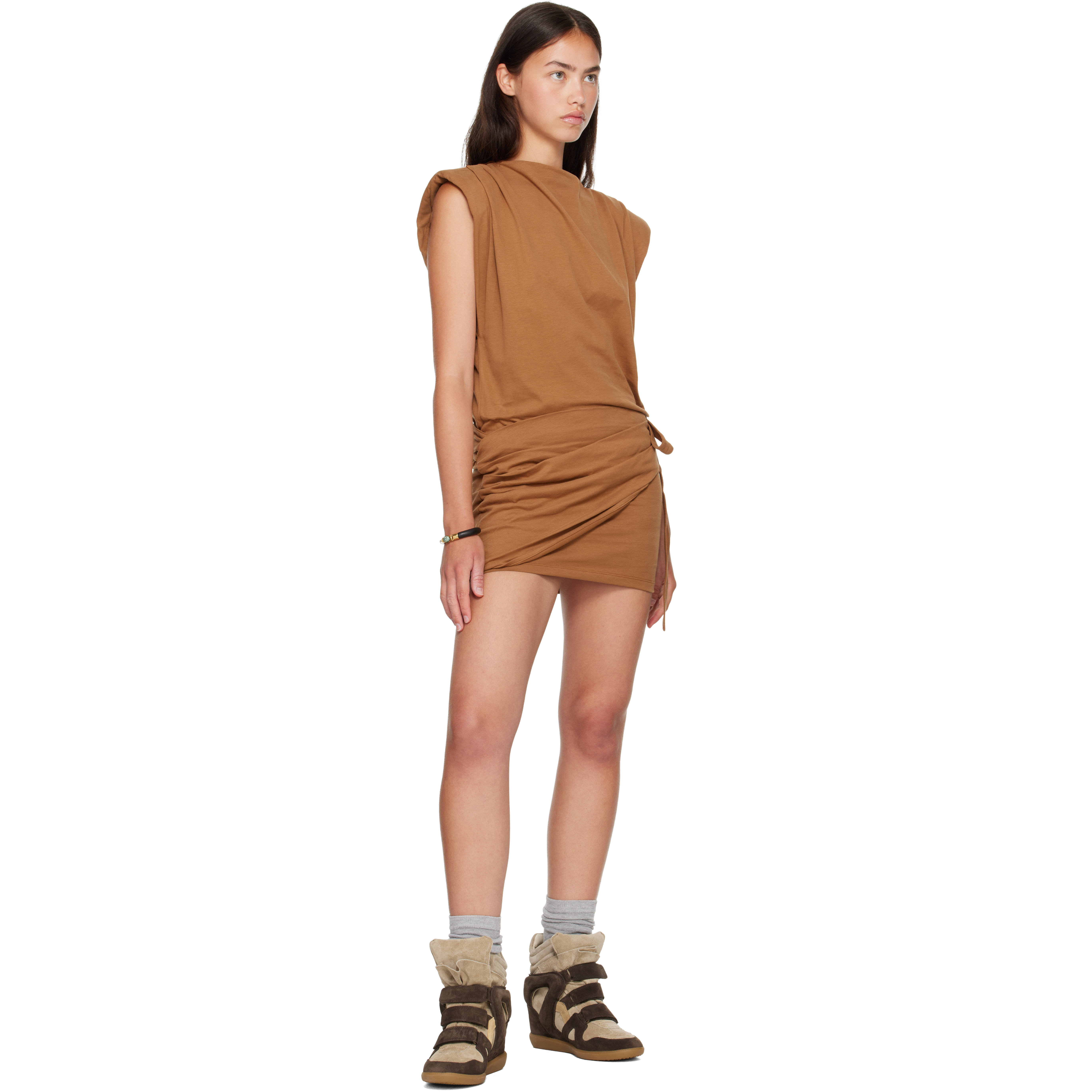 Brown & Taupe Bekett Sneakers
