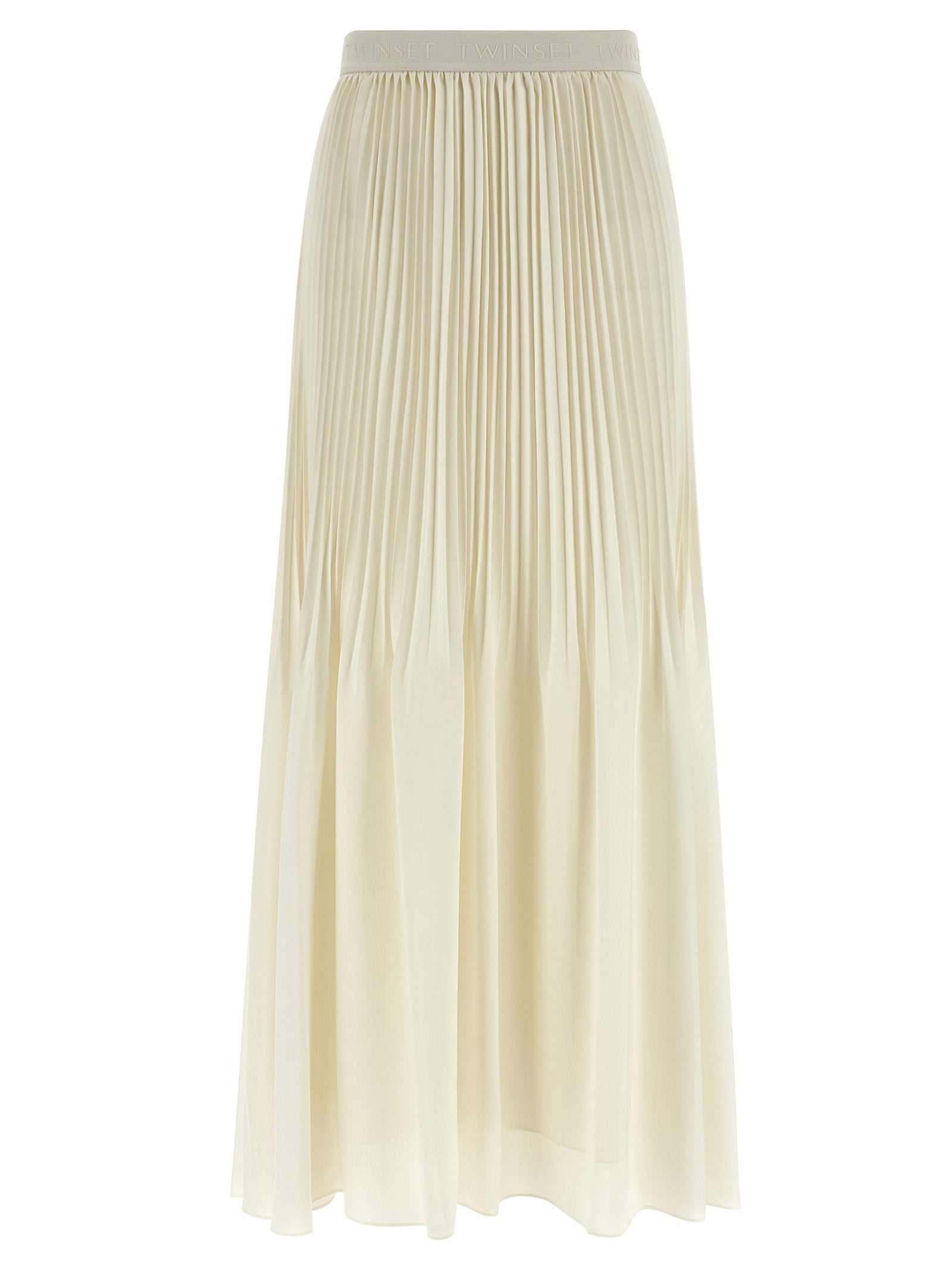 Pleated Skirt — Cream