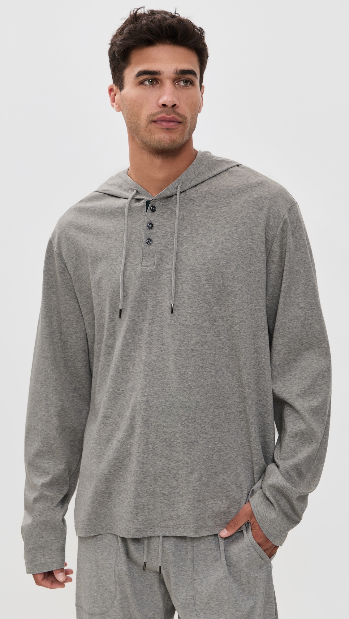 Mercerized Cotton Hoodie Andover Heather