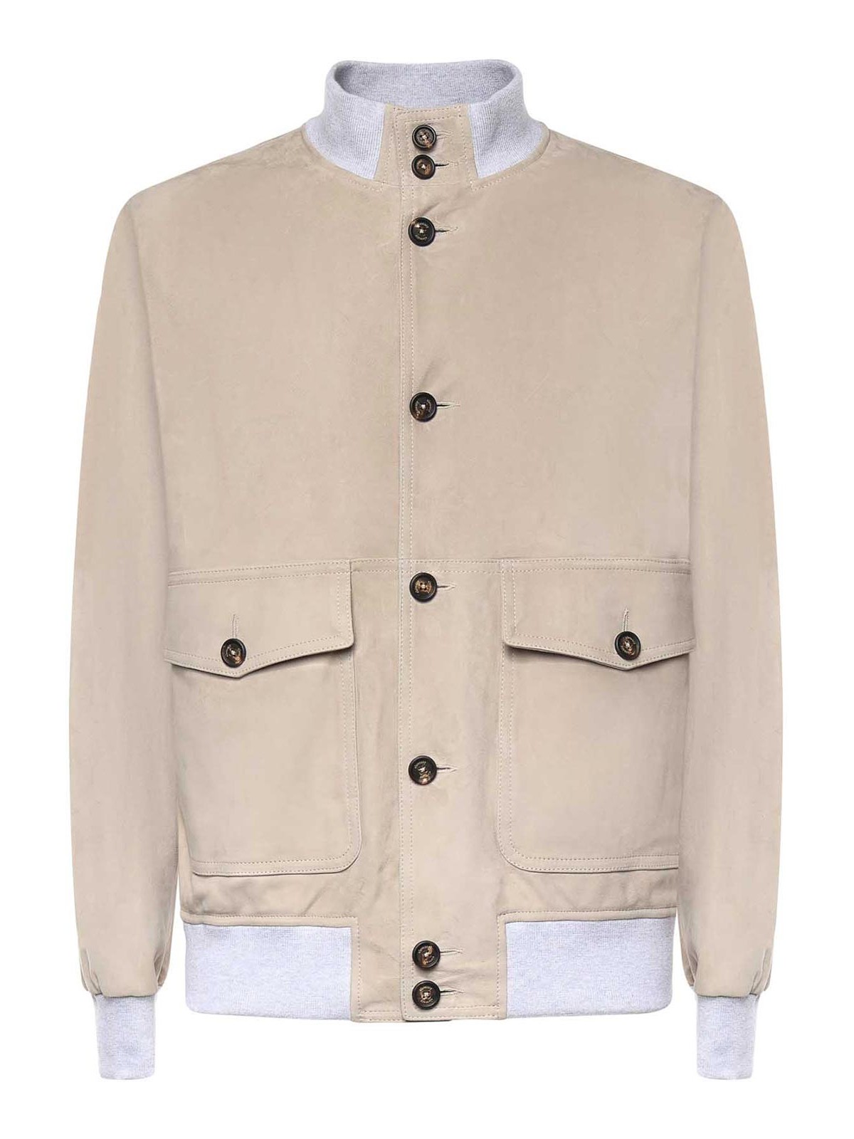 Suede Bomber Jacket