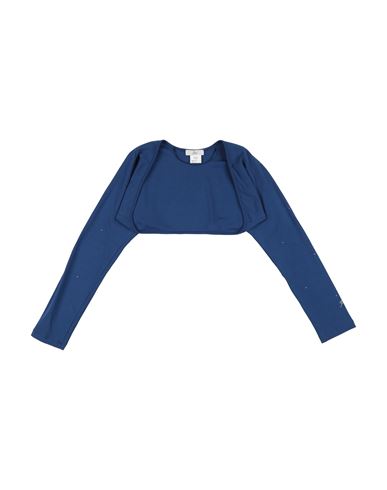 Kid Girl Wrap cardigans Blue Size 14 Cotton, Elastane