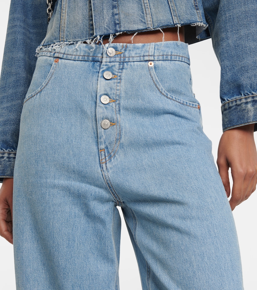 High-rise wide-leg jeans