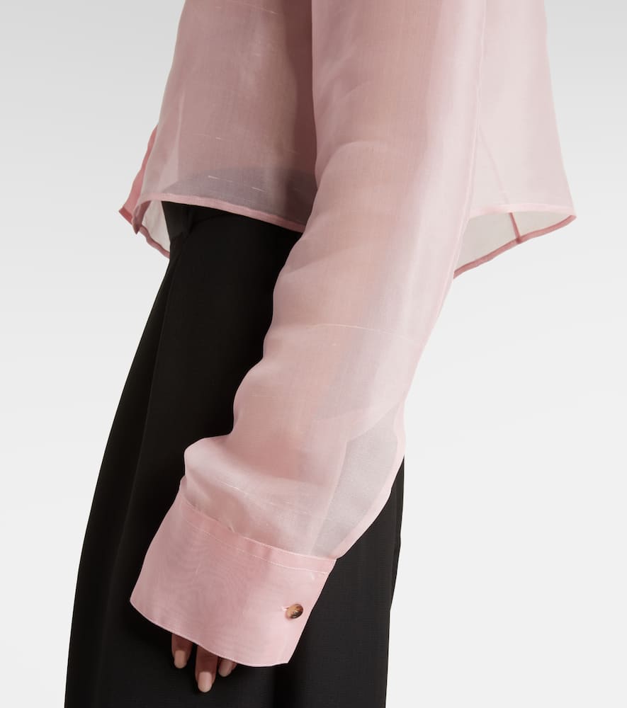 Jasen silk organza shirt