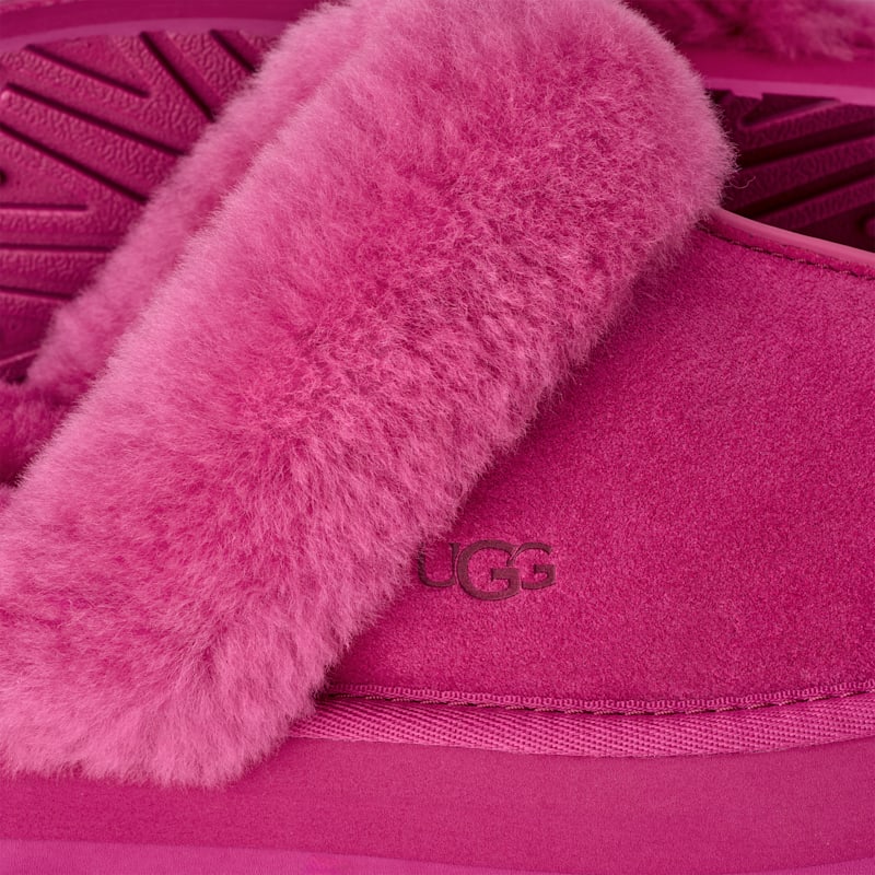 ® Women's Disquette Sheepskin Slippers in Dark Peony