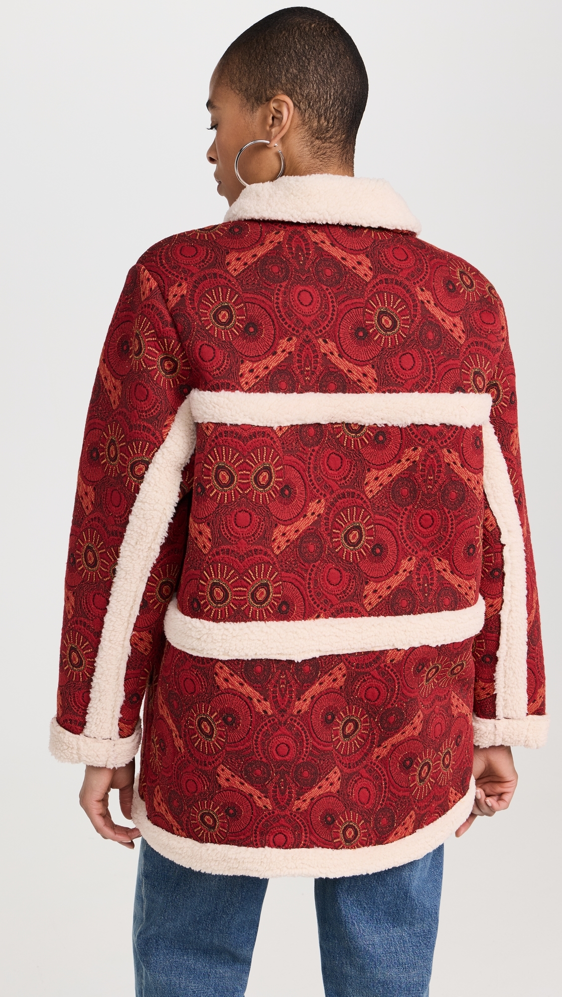Maputo Coat Red & Cream
