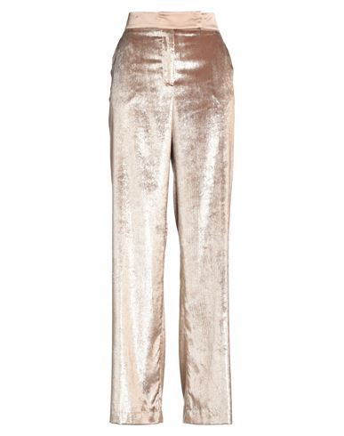 Woman Pants Sand Size 8 Polyester, Silk, Elastane