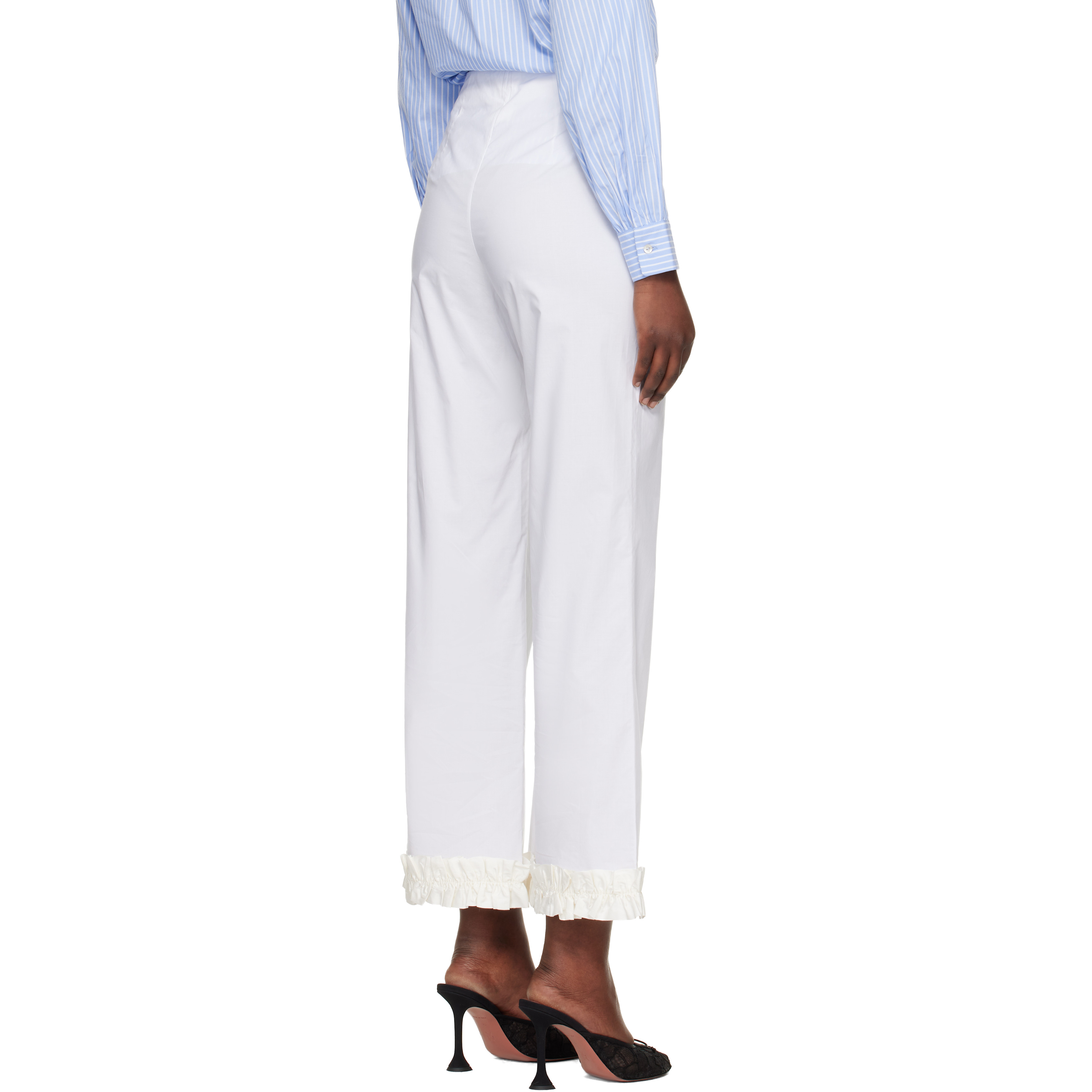White Leo Trousers