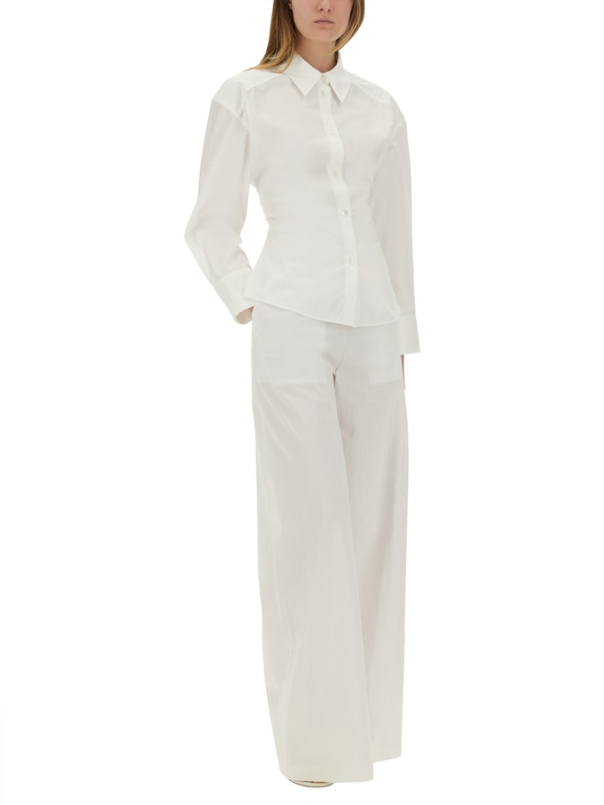 Moschino - wide leg trousers with elastic waistband