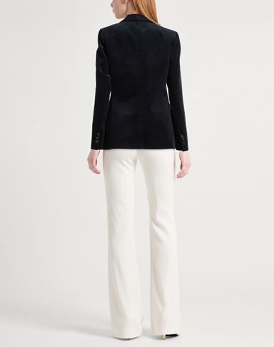 Woman Blazer Midnight blue Size 12 Cotton