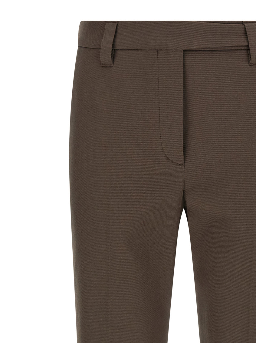 Cotton Trousers Pants Brown