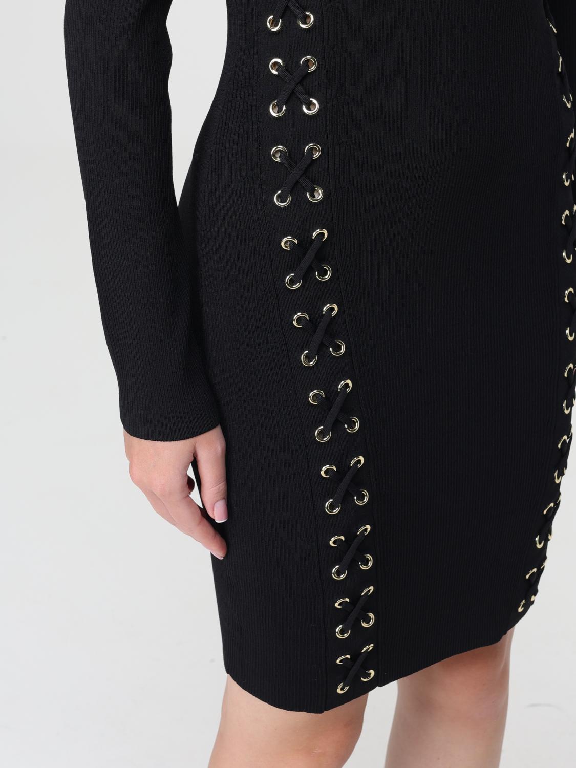 Drawstring detail dress - Black