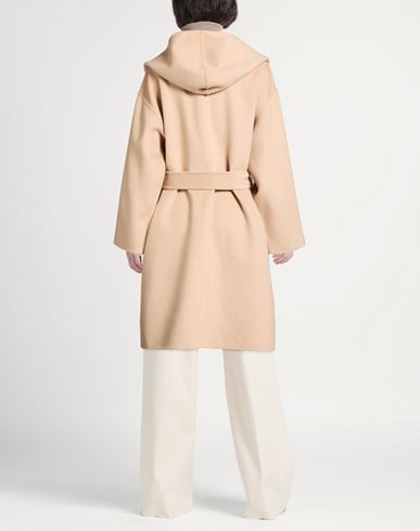 Woman Coat Beige Size M Wool, Polyester