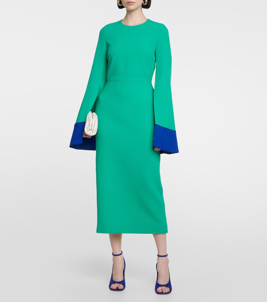 Wool midi dress