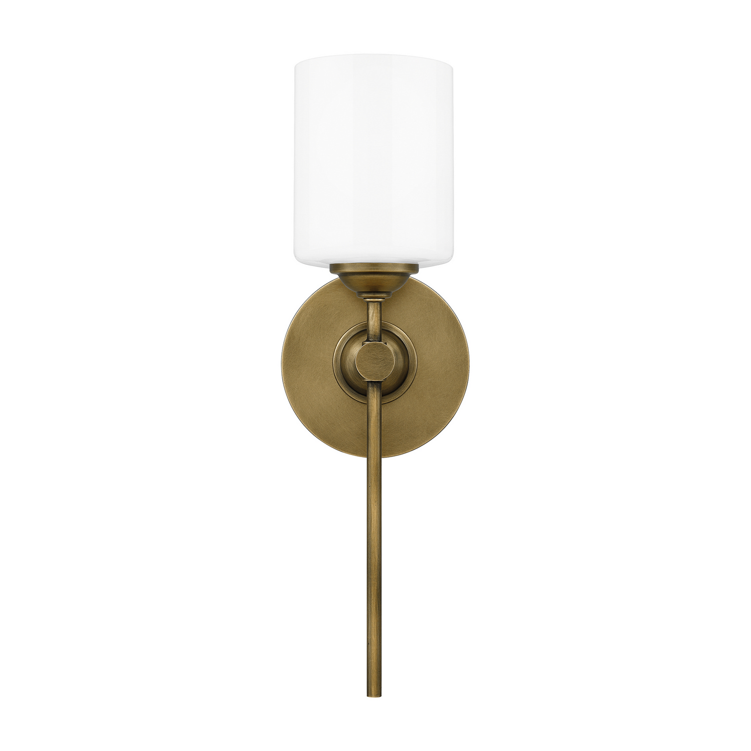 Weathered Brass One Light Wall Sconce from the Aria Collection