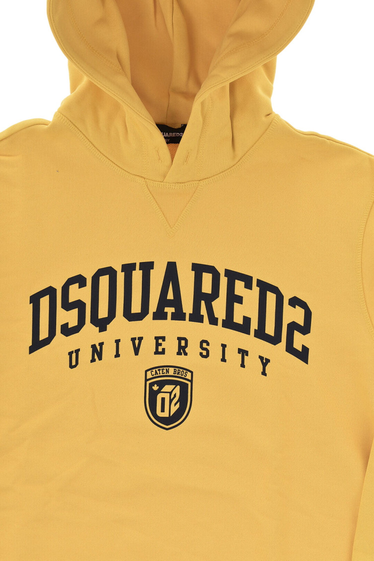 Boys Yellow Logo Hoodie