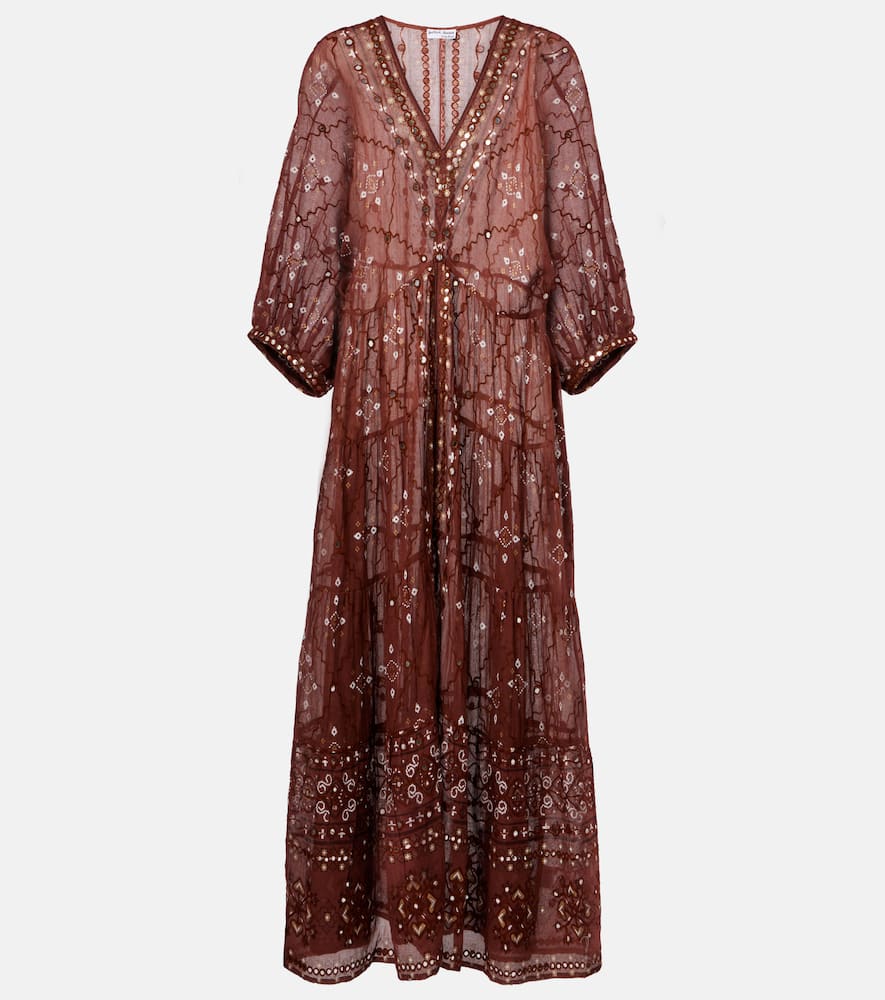 Printed cotton maxi dress