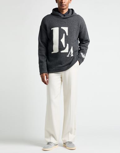 Man Sweater Charcoal Size L Wool, Polyamide