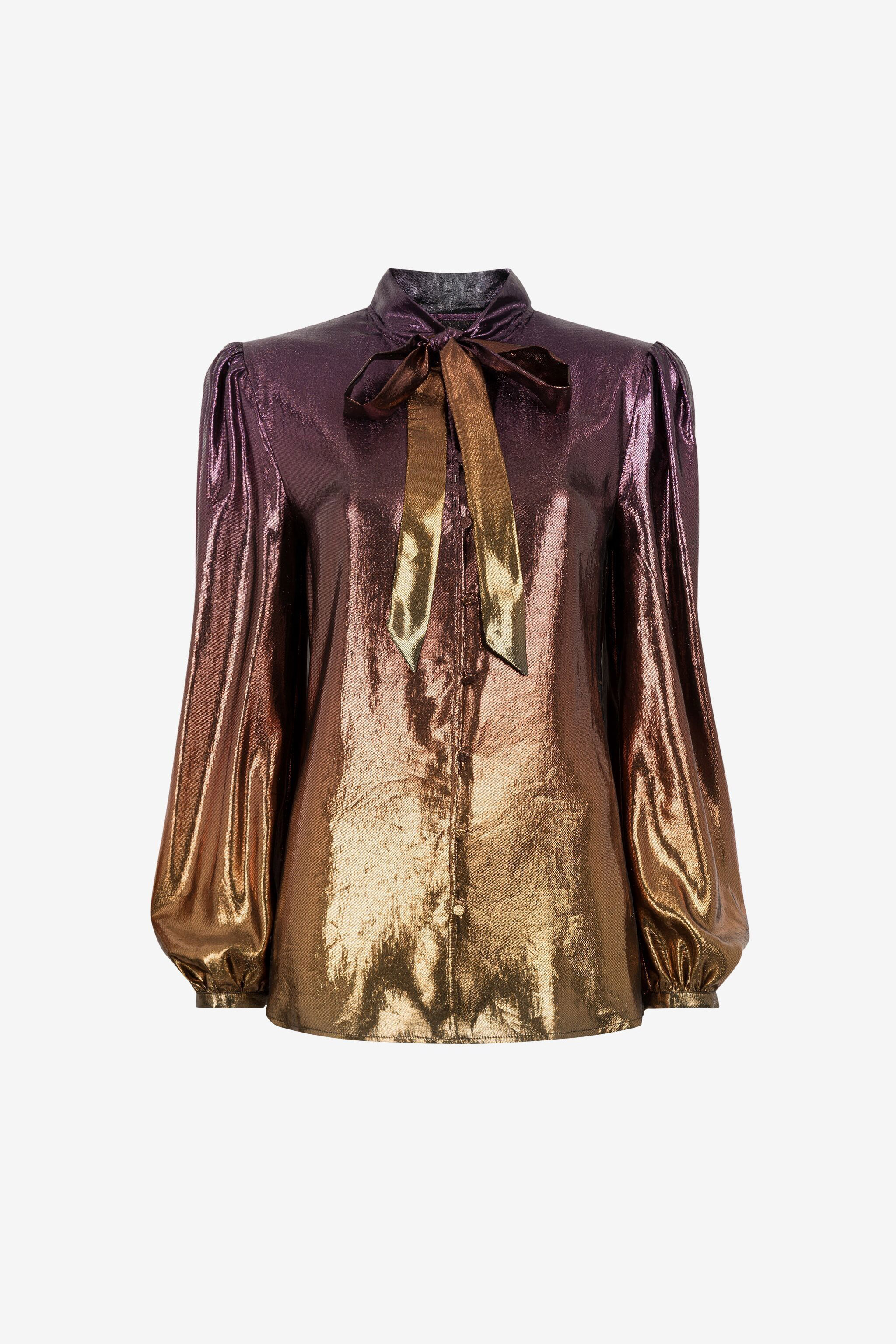 Dégradé Tie-neck Top