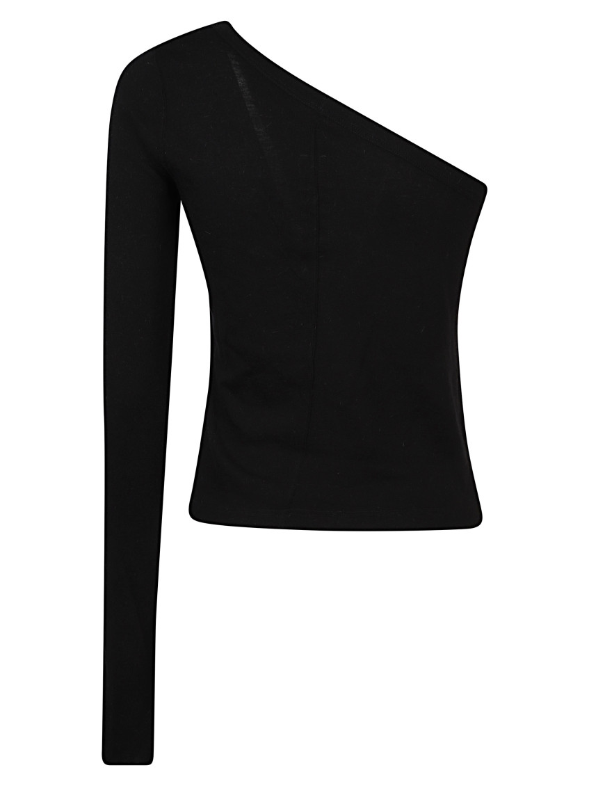 Black One-Shoulder Top