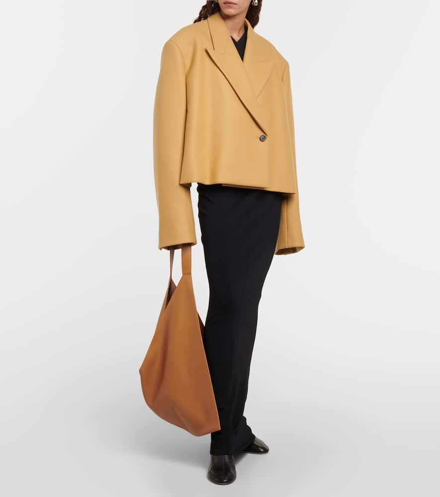 Raymond cropped wool-blend jacket