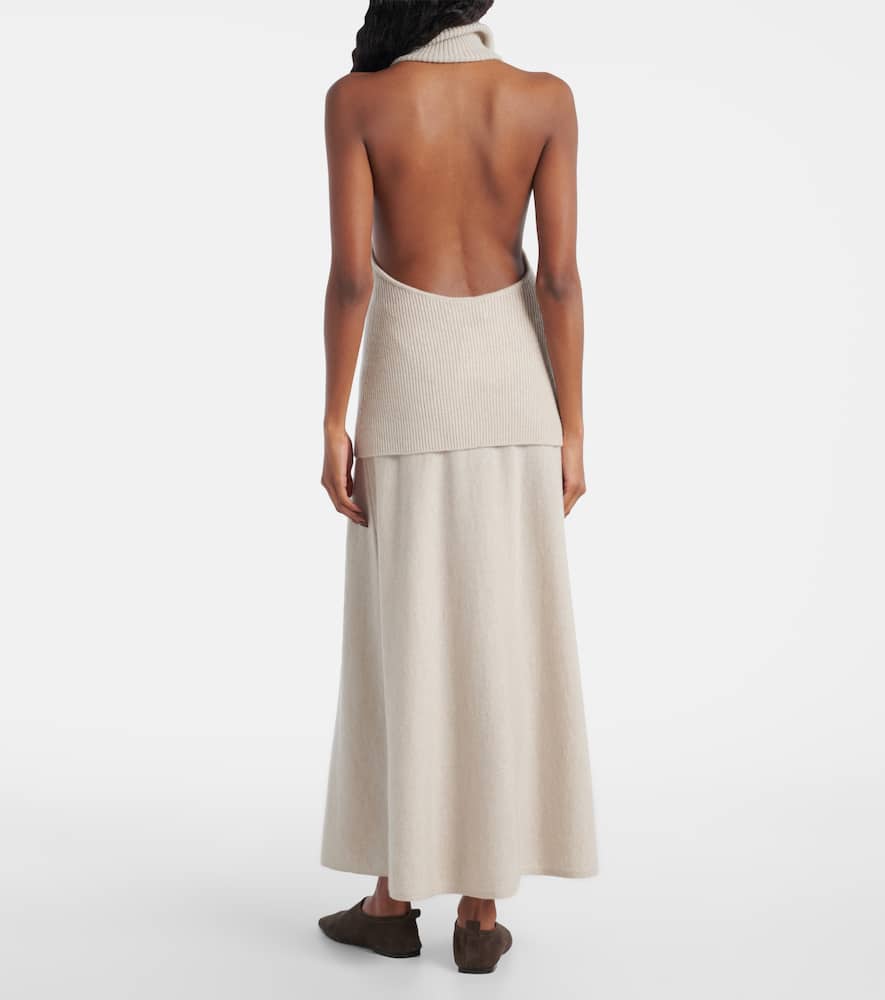 Lisa Yang Maddie open-back cashmere top
