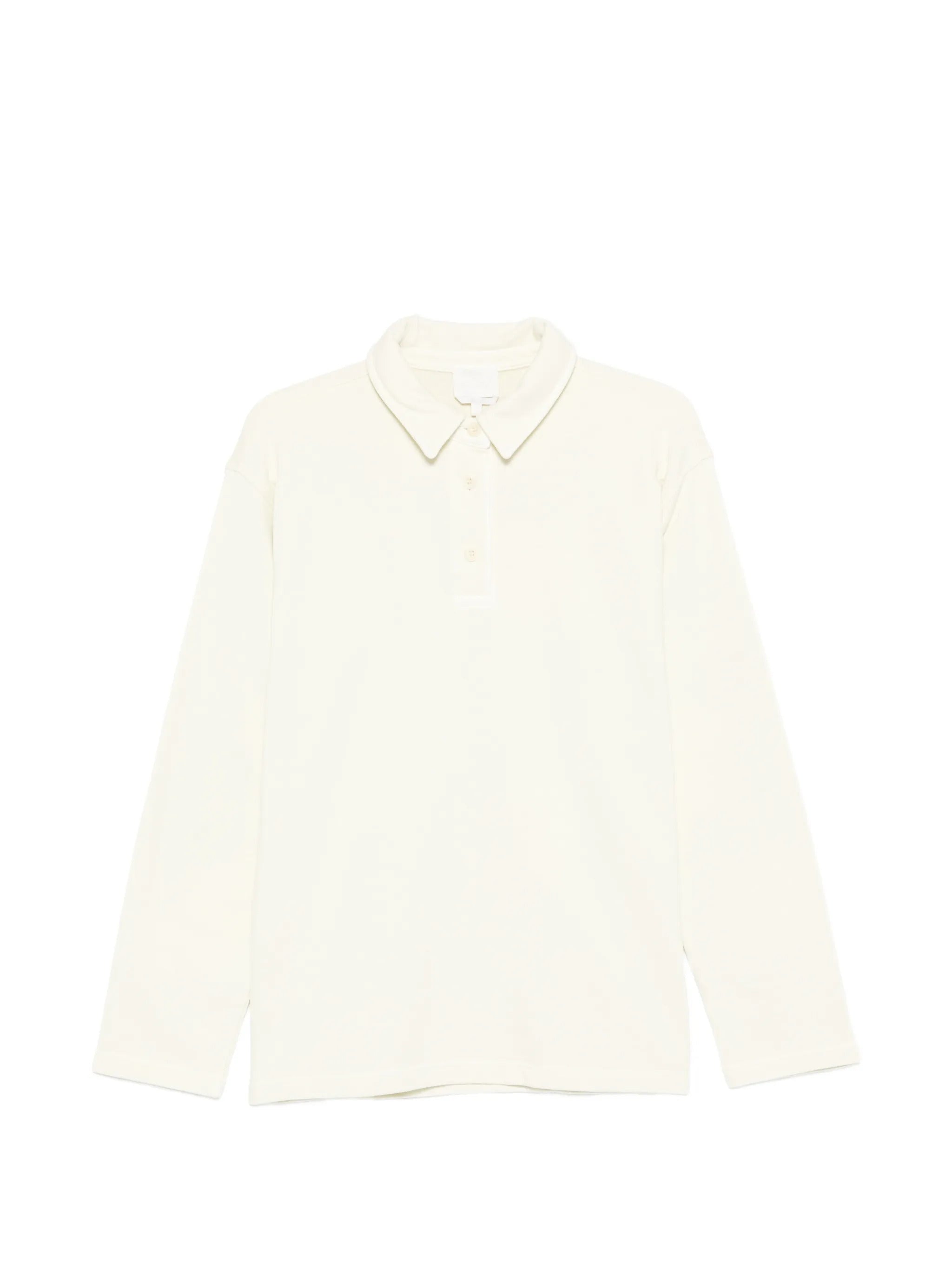 A. p.c. Women's Long-Sleeve Polo Shirt with Button Front