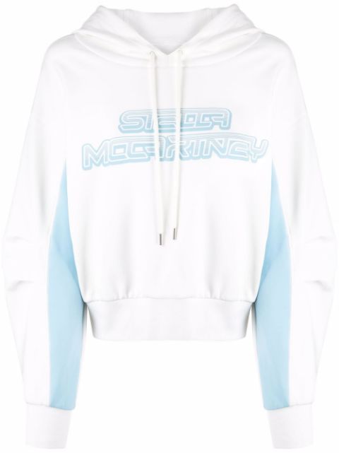 Logo-print cotton-jersey hoodie