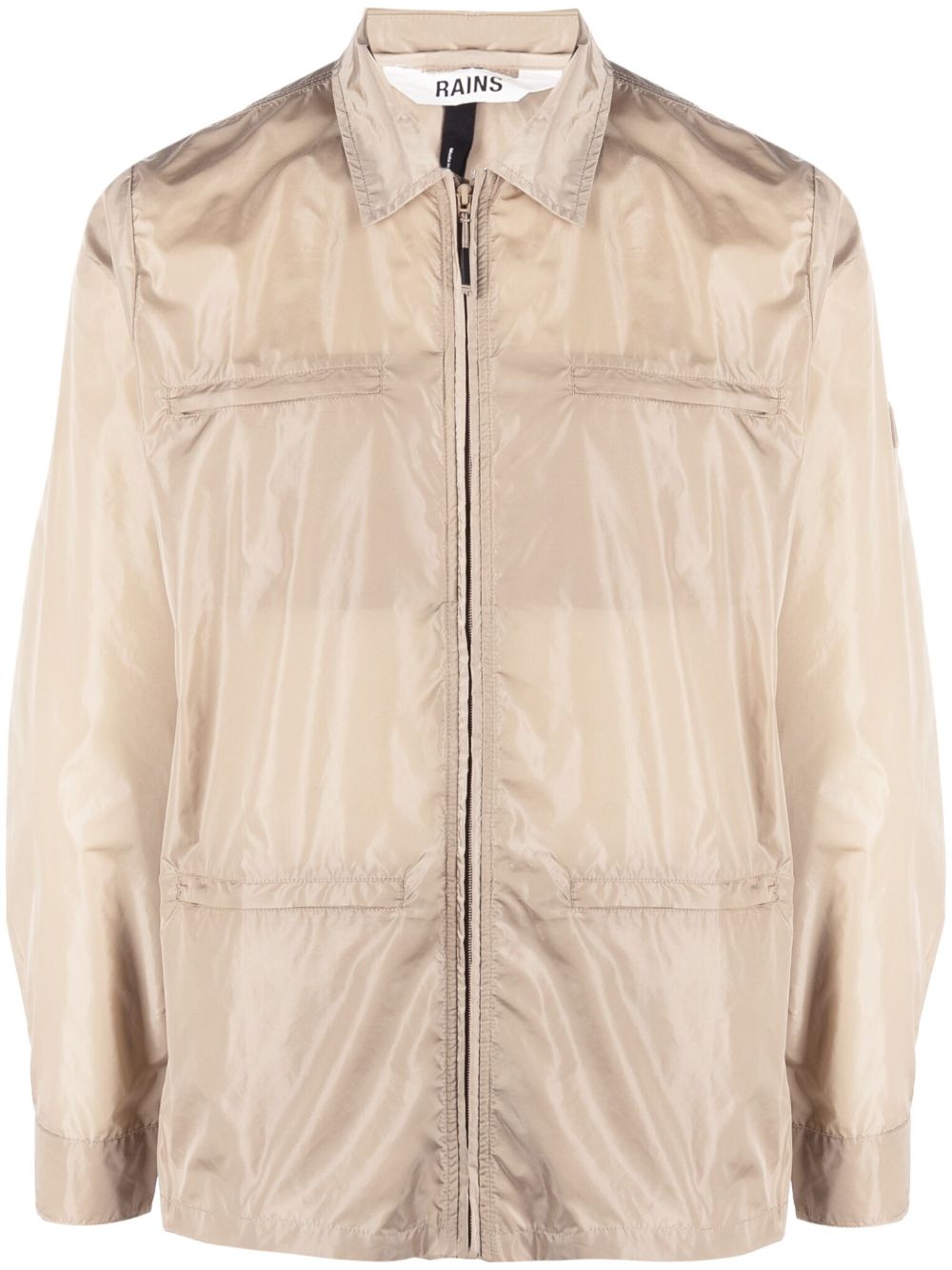 Zip-up shirt jacket - Neutrals