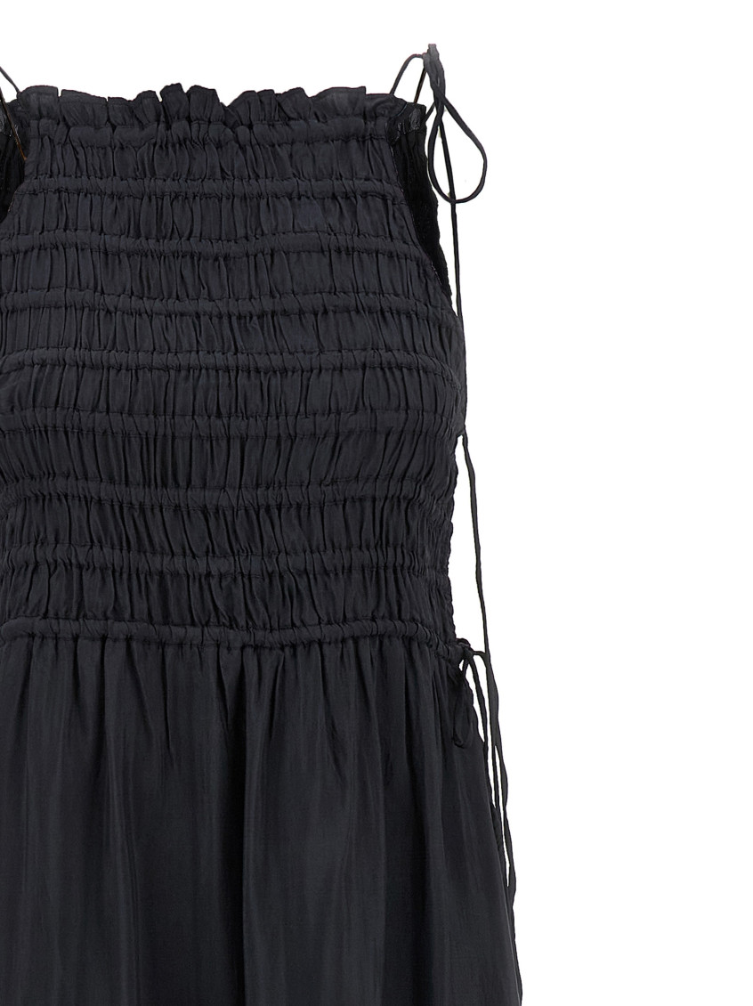 Black Smock Tie Skirts Gray
