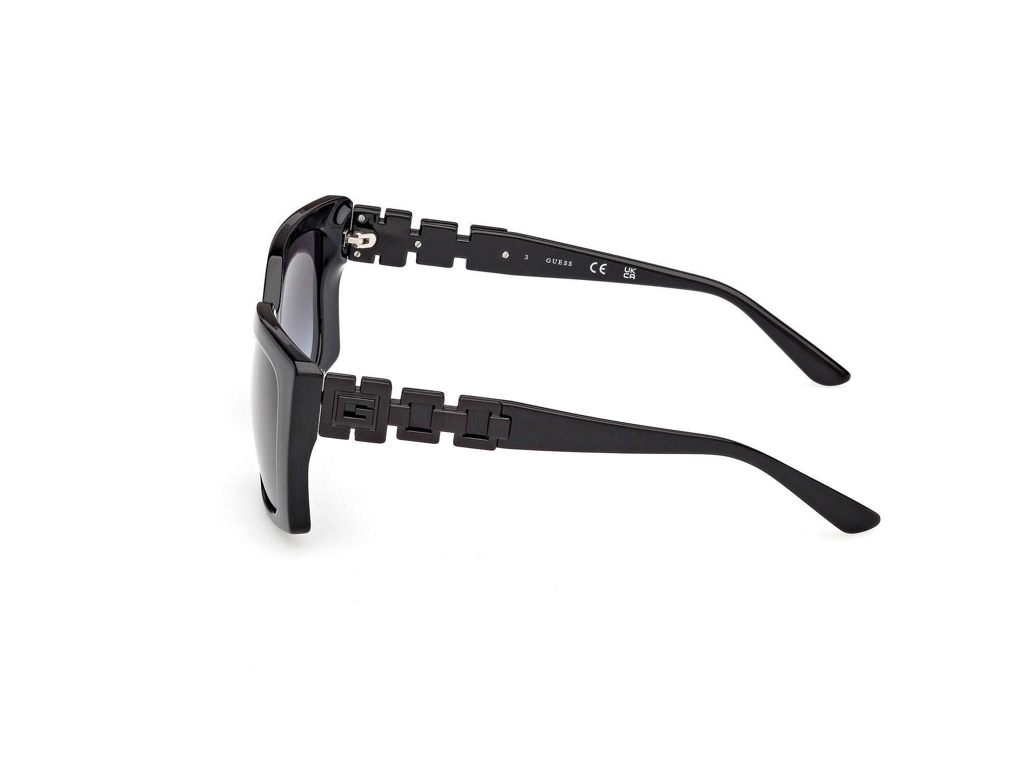 Guess Mujer Guess GU00265-H 01B Gafas de sol Inyectado Negro Fumar Cuadrada Norma