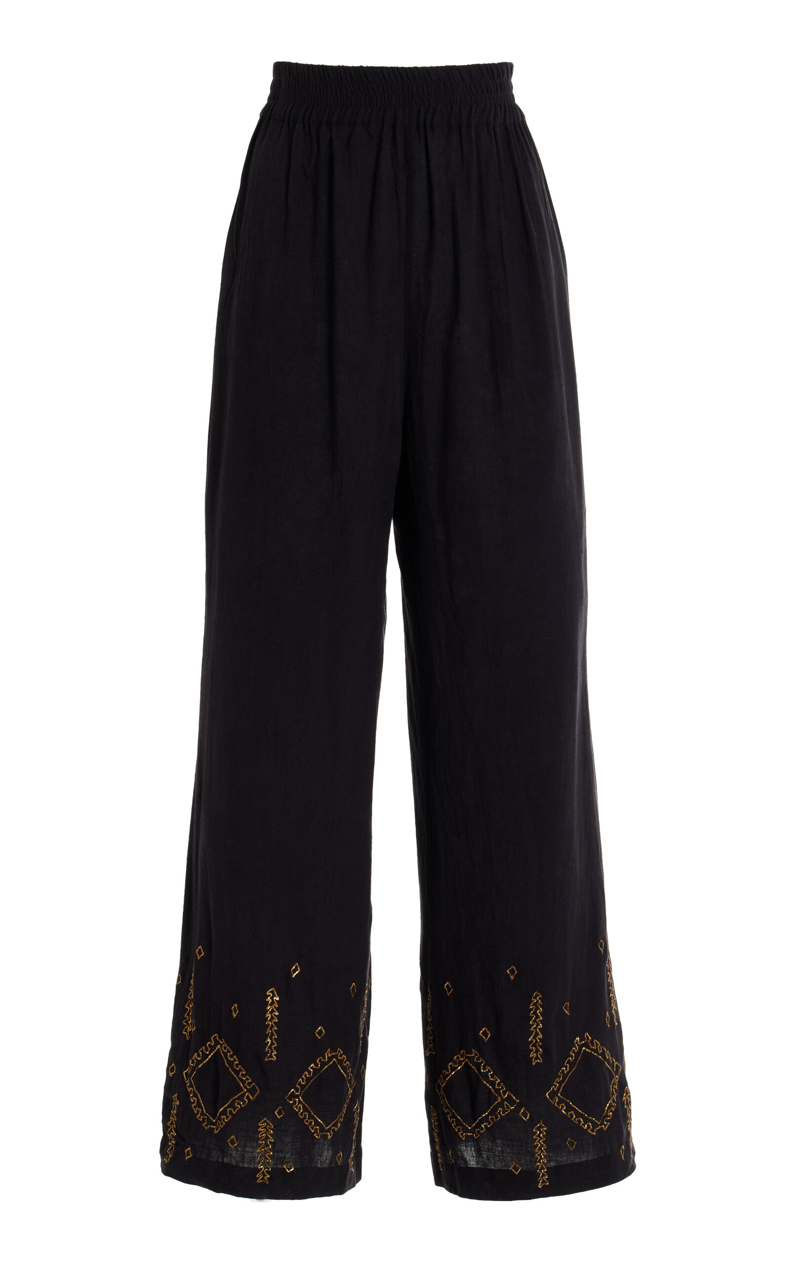 Cleo Silk Wide-Leg Pants