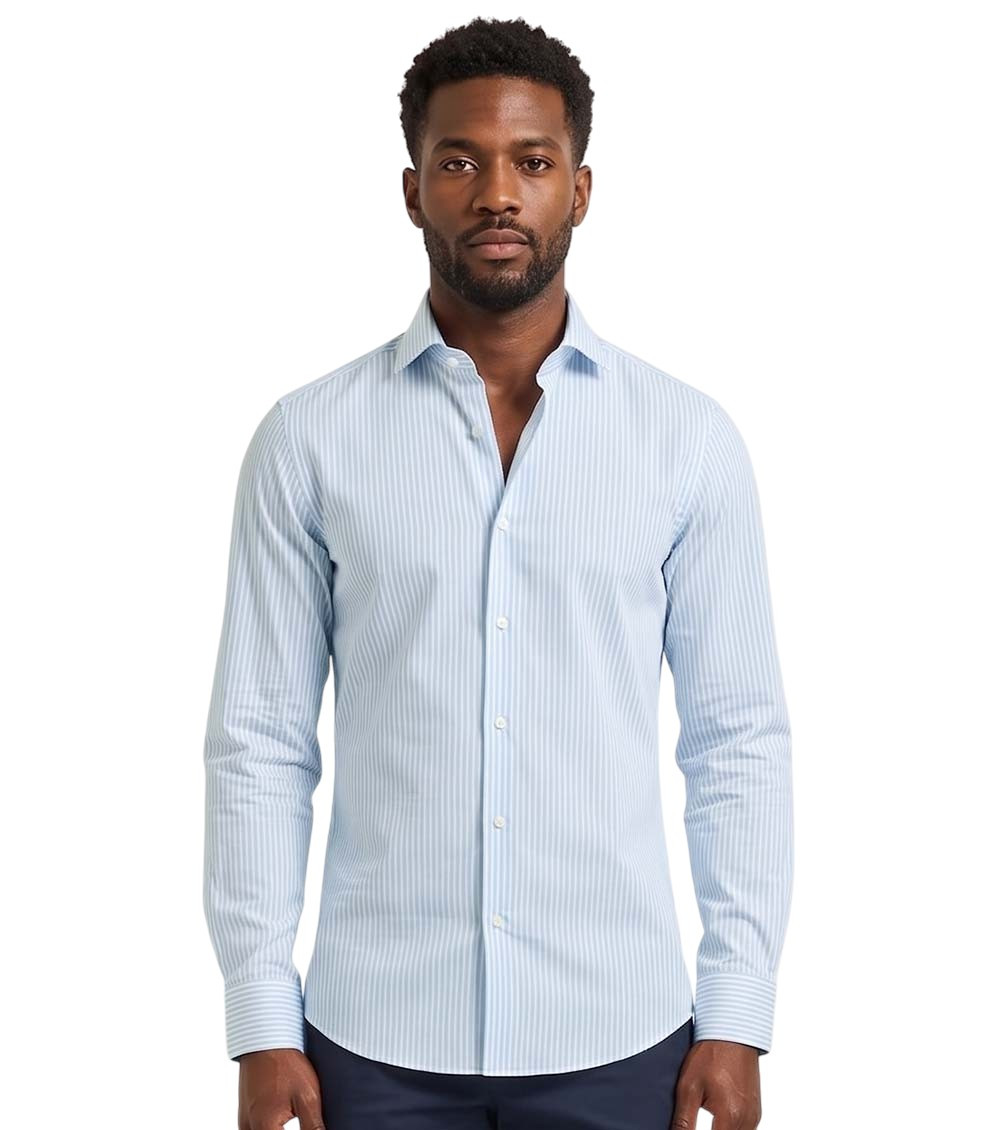 Light Blue Stripes Shirt