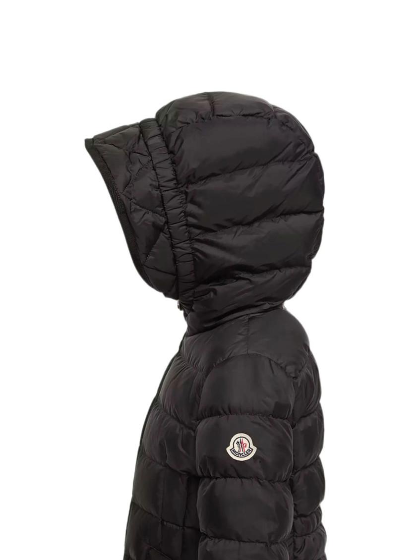 Girls Black Quilted Jacket