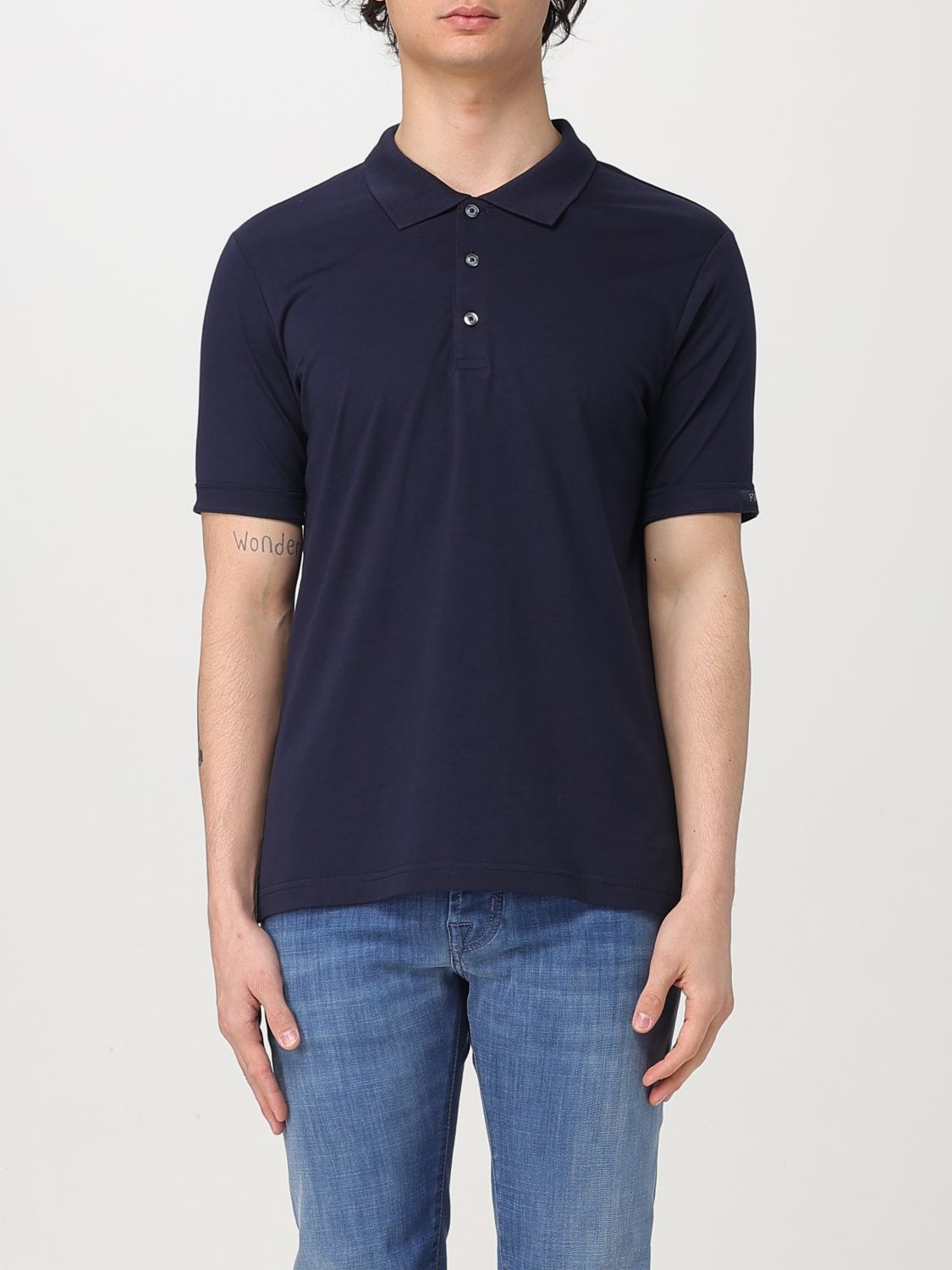 Polo Shirt Men color Blue