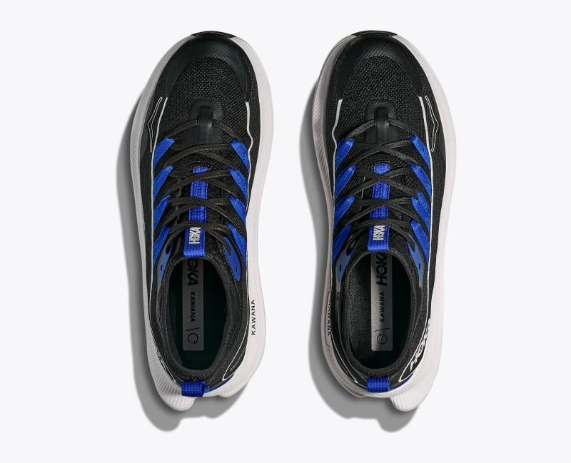 HOKA Men's Kawana Mid Shoes in Black/Ultramarine