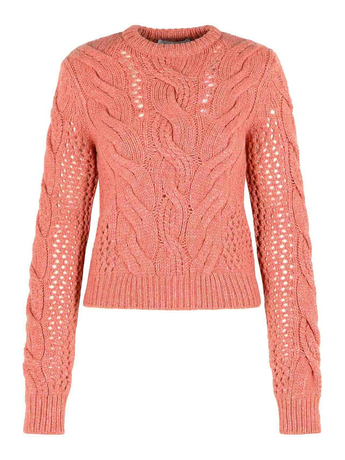 Radio Crewneck Sweater With Wool Blend Braids