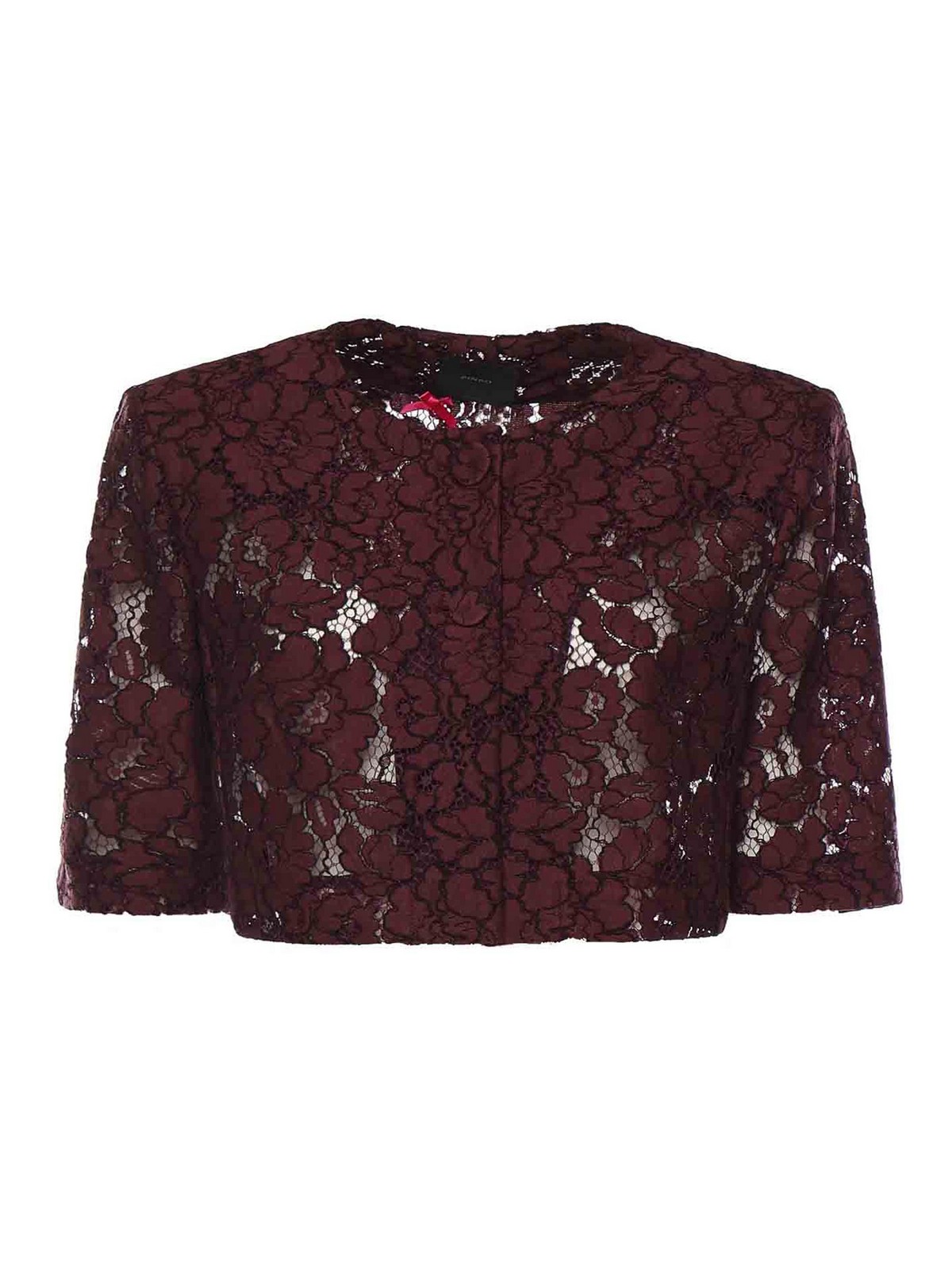 Lace-detail Cropped Jacket