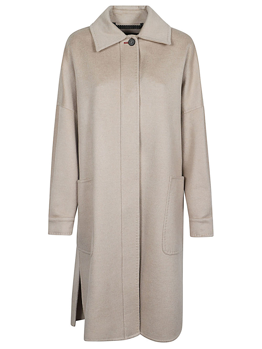 Button Detailed Long-sleeved Coat