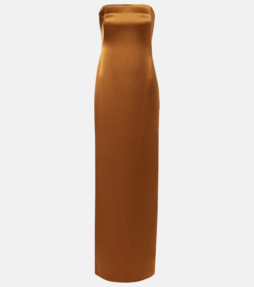 Satin bustier gown