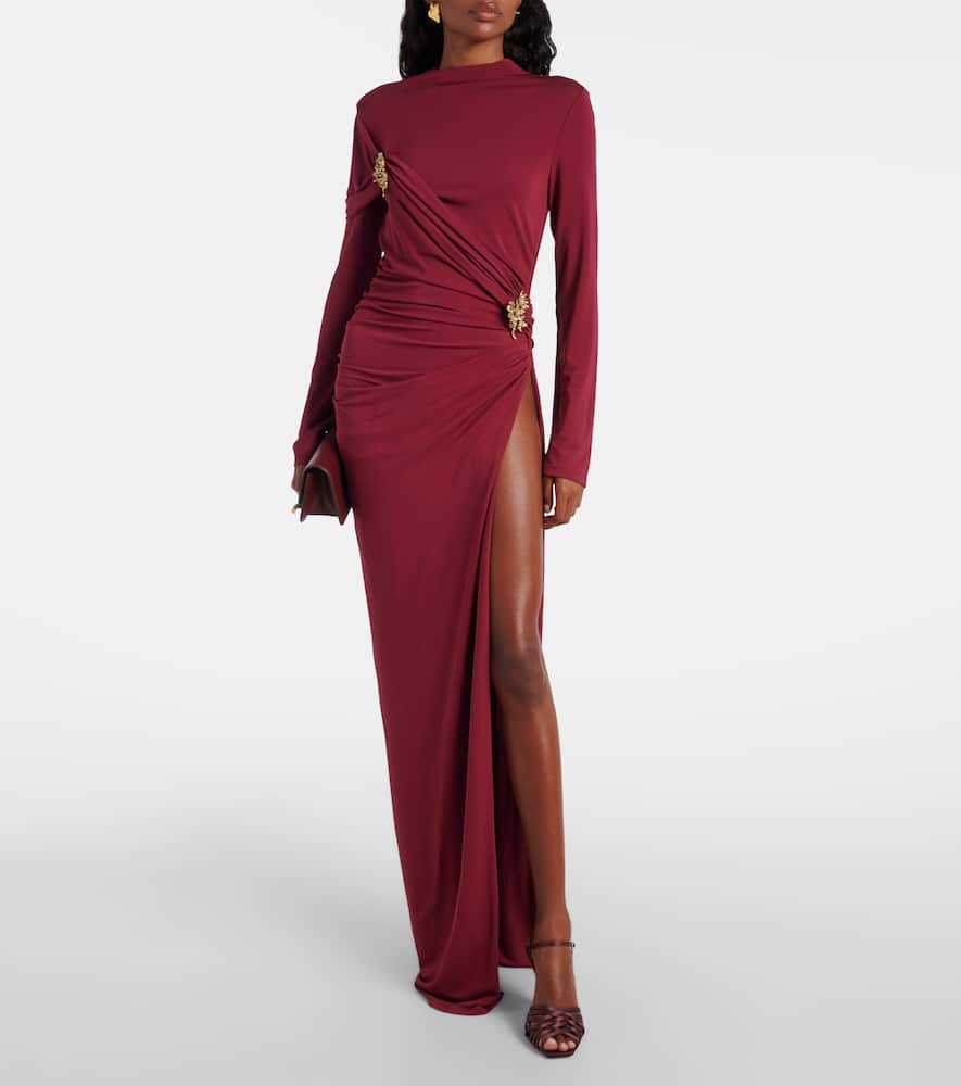 Izadora embellished jersey gown