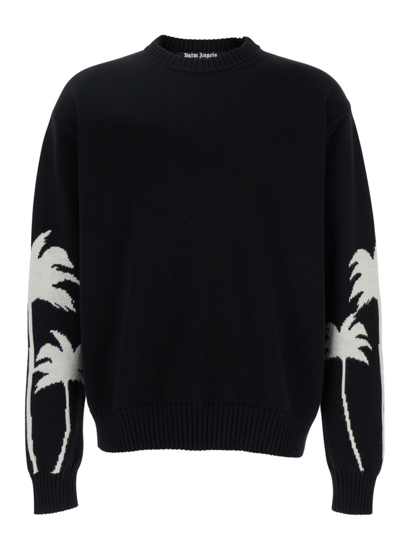 Palms-knit sweater - Black