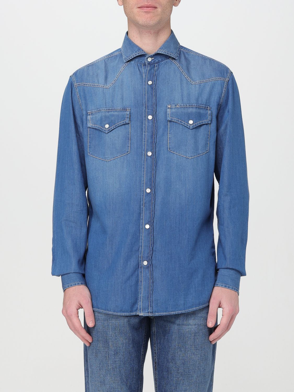 Shirt Men color Blue 1