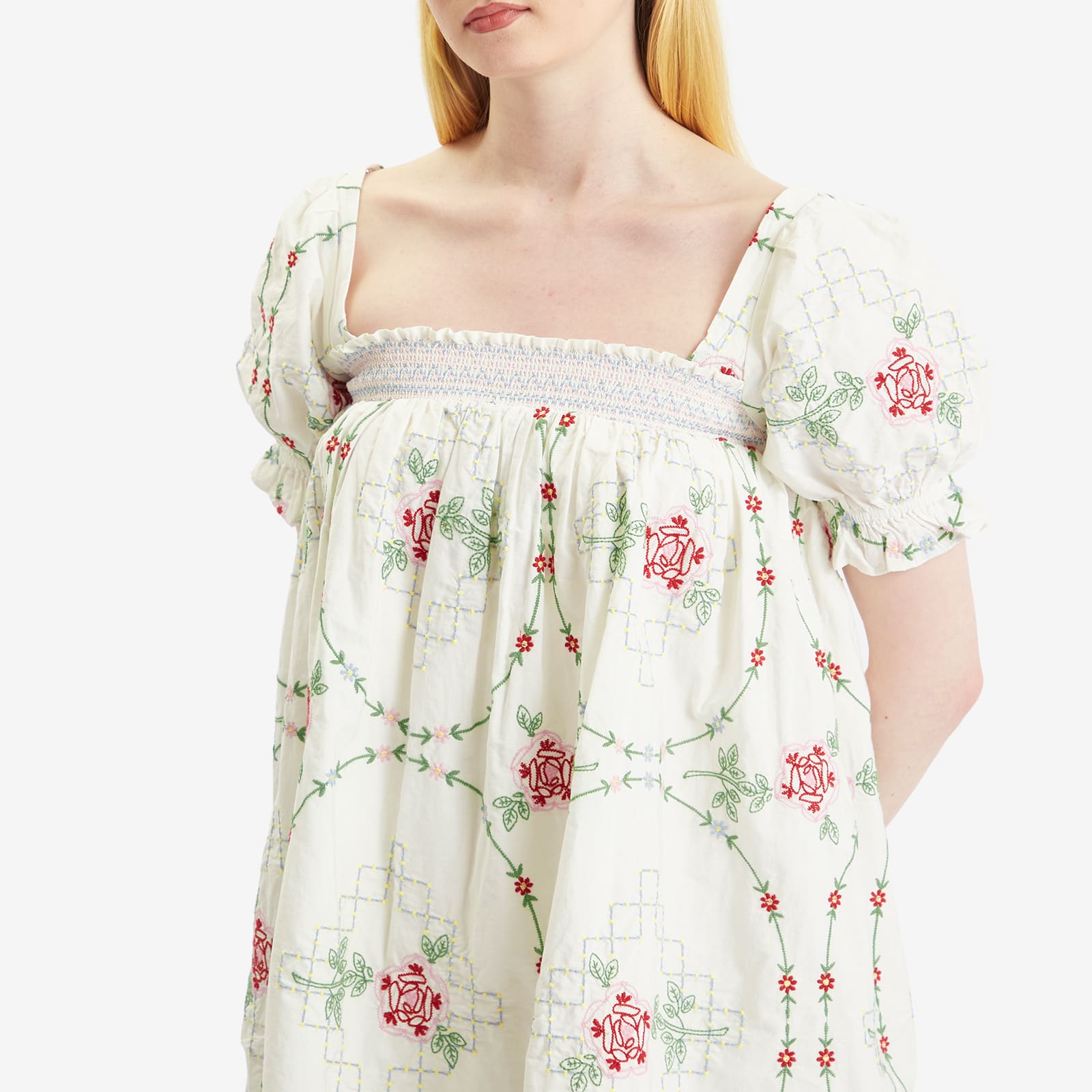 Damson Madder Women's Lulu Mini Dress in White