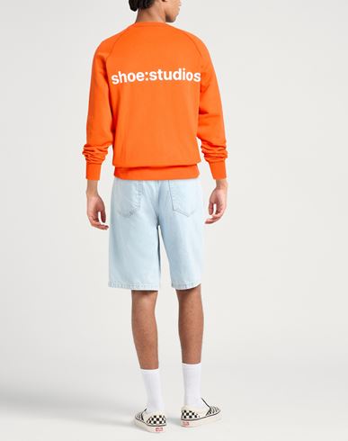 Man Sweatshirt Orange Size L Cotton