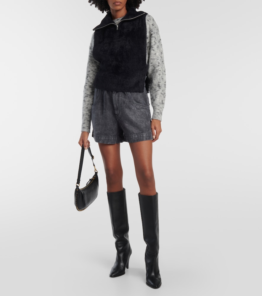 Milie high-neck sweater vest
