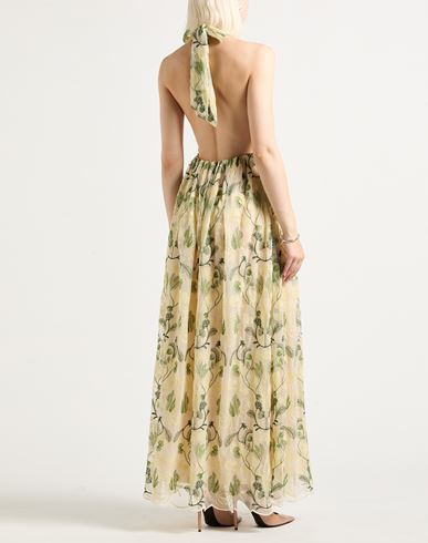 Woman Maxi dress Pastel yellow Size M Nylon