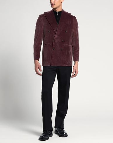 Man Blazer Plum Size 42 Cotton