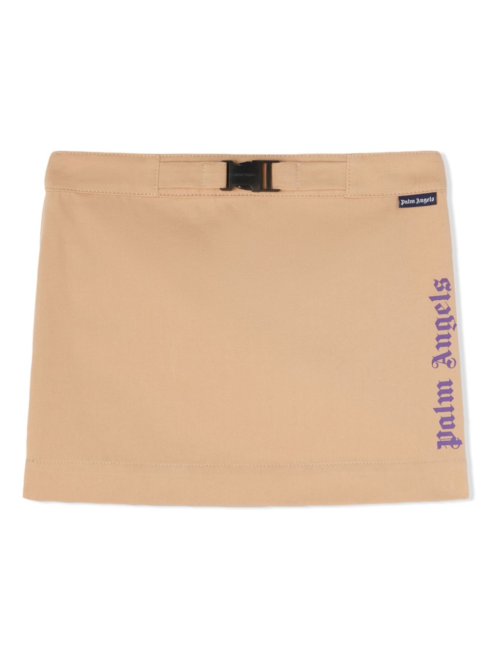 Logo-print cotton skirt - Neutrals