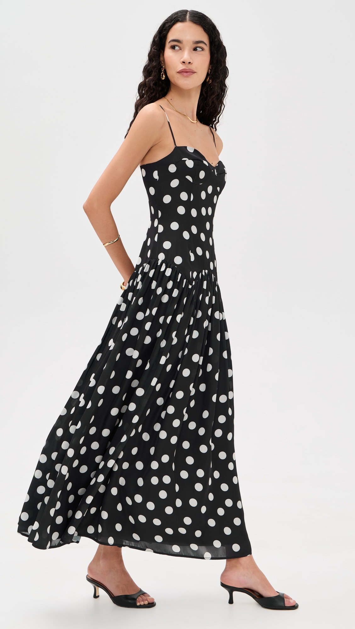 O. p.t Auden Dress Black Polka Dot