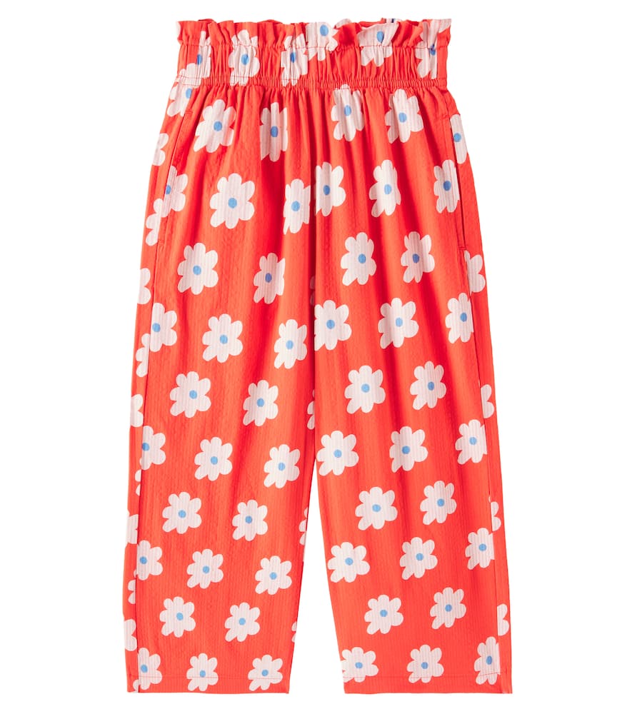 Jellymallow Floral cotton wide-leg pants